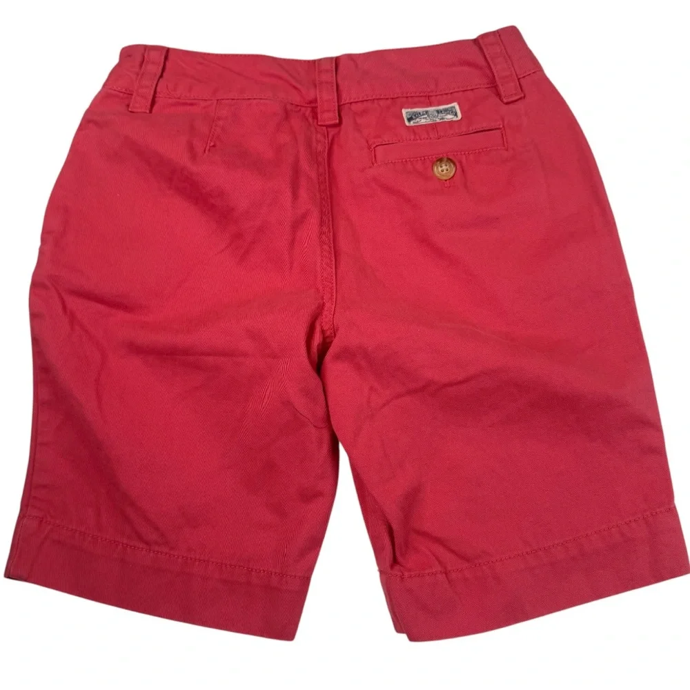 Ralph Lauren Chino Shorts Girl's Size 7 Pink Cotton Preppy Pockets Casual Summer